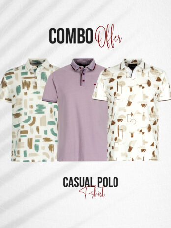 3 Pcs Casual Polo Shirt Combo-11 (Flat 40% off)