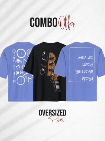 3 Pcs Oversized T-shirt Combo-8 (Flat 40% off)